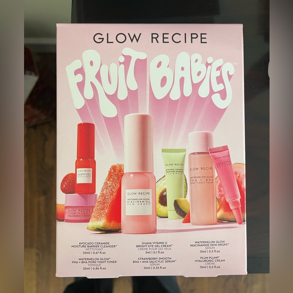 Glow Recipe Fruit Babies Set in Pink and Green Accents